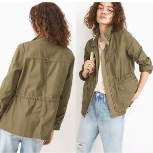 Madewell Green cotton canvas Jacket sz large